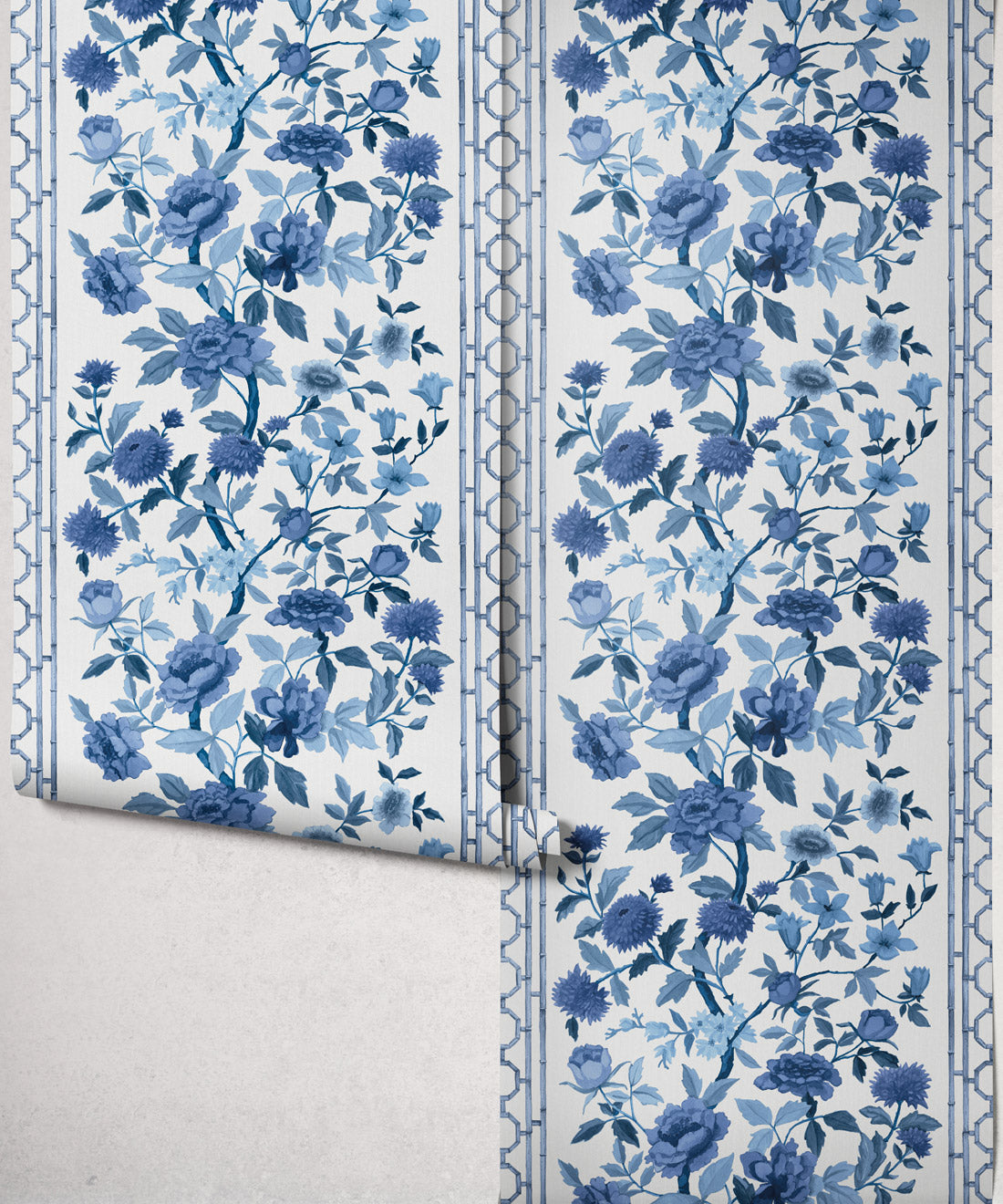 Edith Decorative Textile Wallpaper, Blue