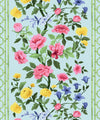 Edith Decorative Textile Wallpaper, Pink on Duck Egg