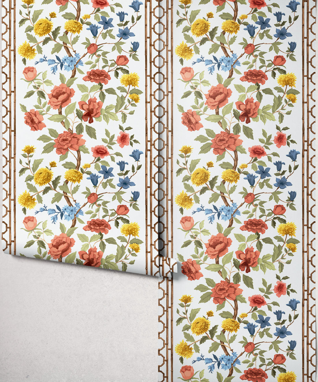 Edith Decorative Textile Wallpaper, Terracotta