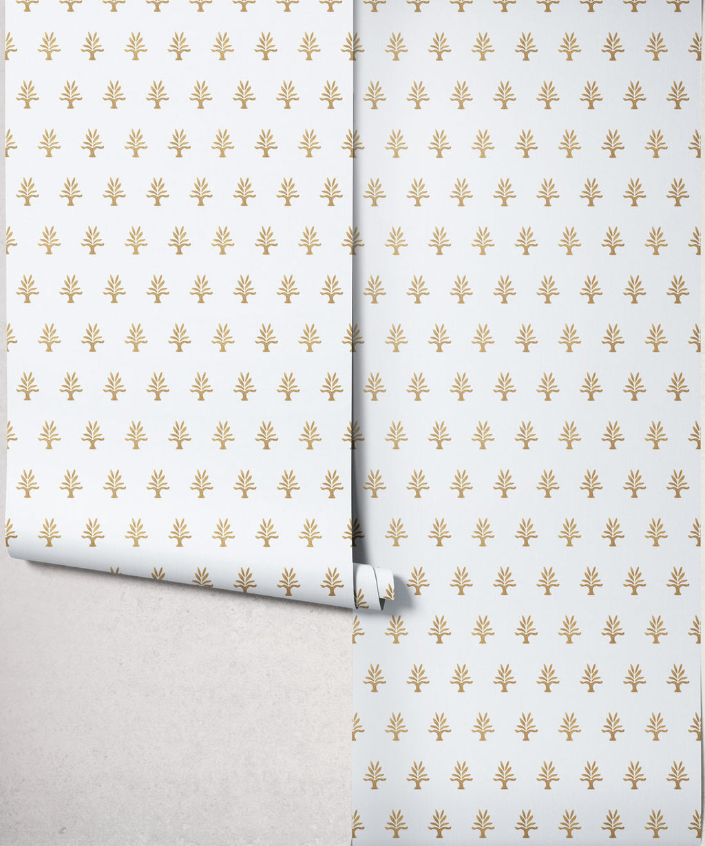 June Decorative Textile Wallpaper, Camel