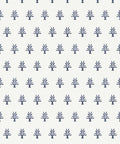 June Decorative Textile Wallpaper, Indigo