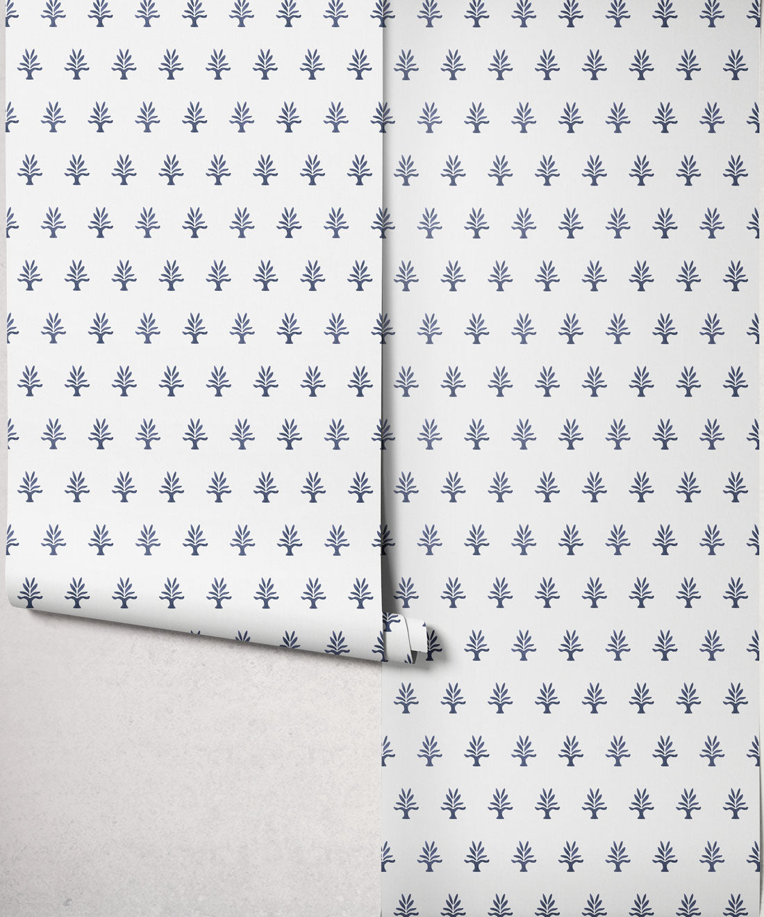 June Decorative Textile Wallpaper, Indigo