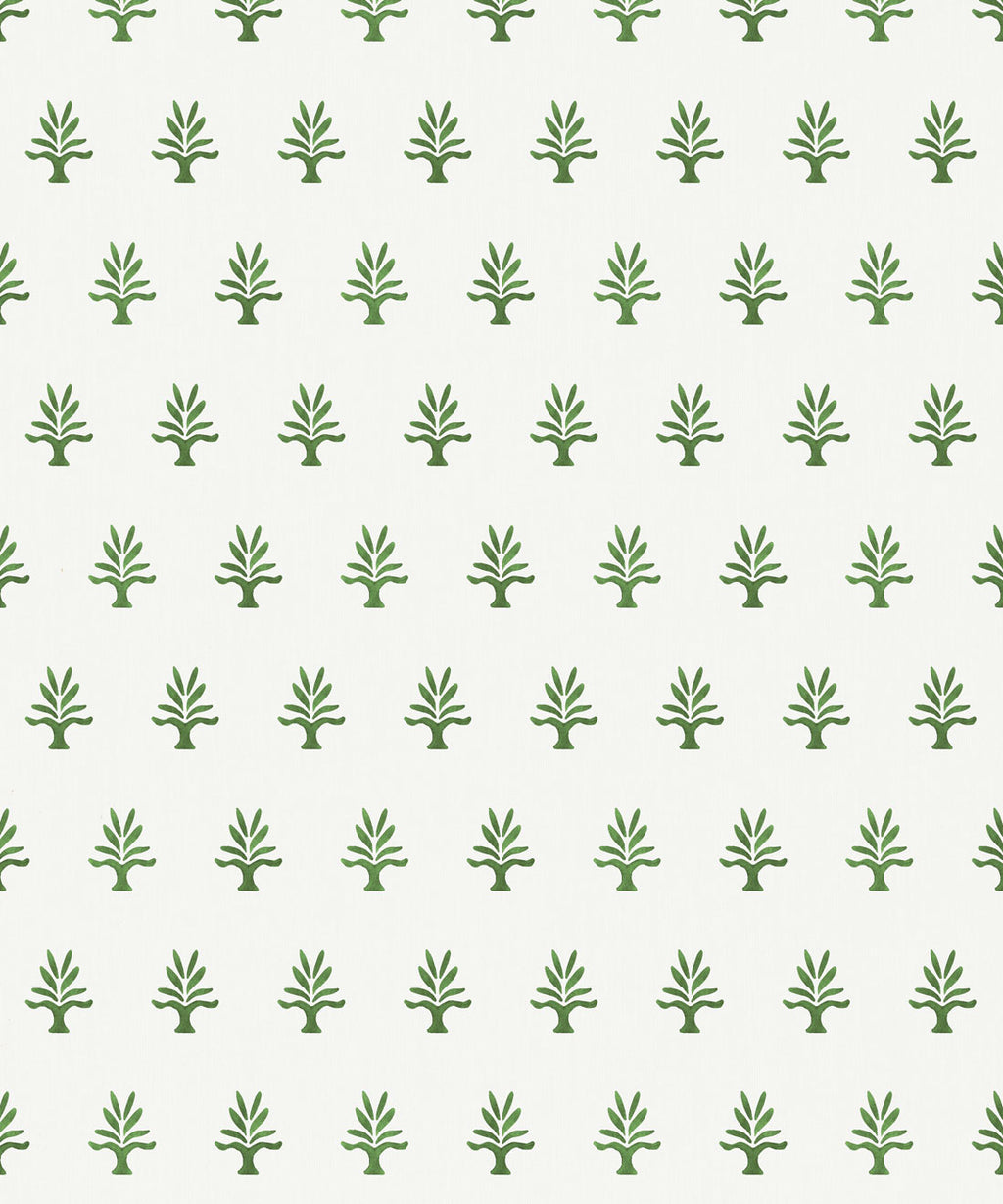June Decorative Textile Wallpaper, Moss