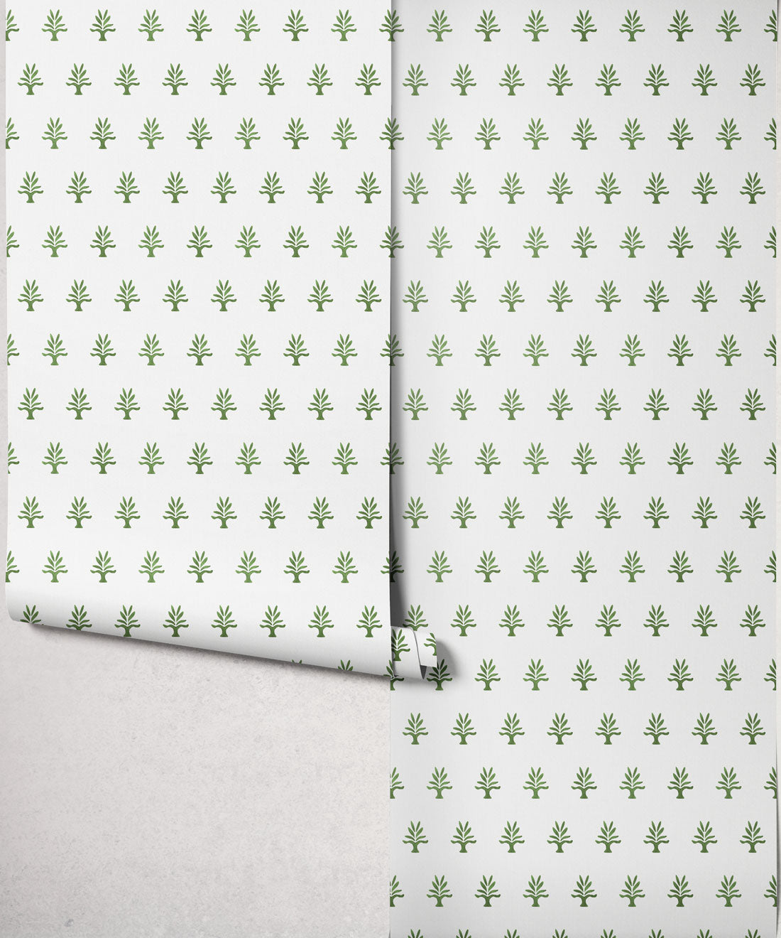 June Decorative Textile Wallpaper, Moss