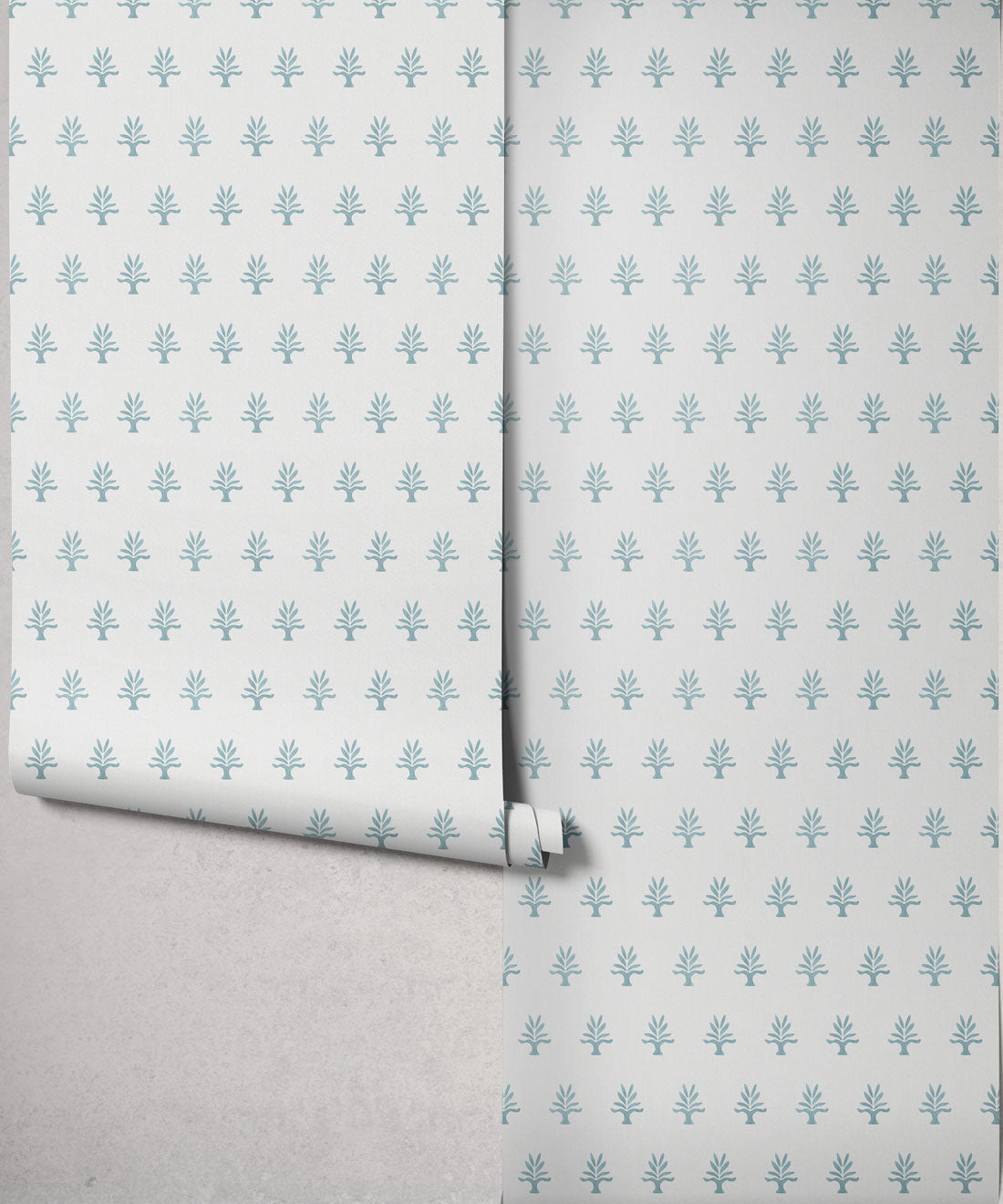 June Decorative Textile Wallpaper, Sea Glass
