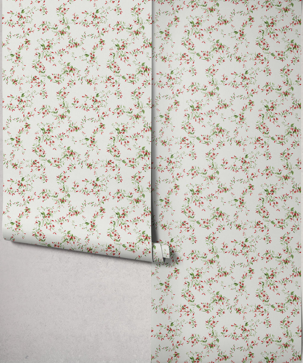 Libby Decorative Textile Wallpaper, Cerise