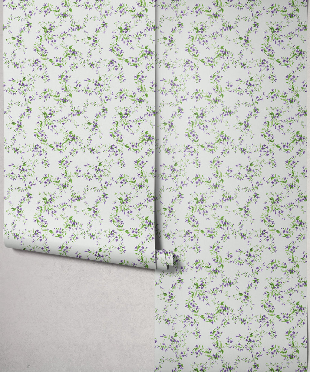 Libby Decorative Textile Wallpaper, Lilac