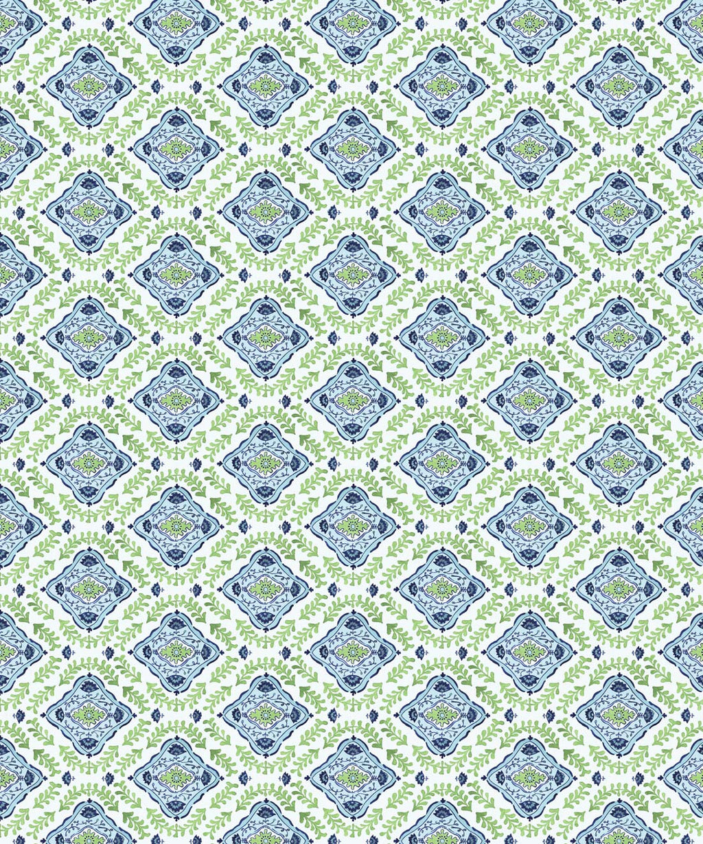 Mandalay Decorative Textile Wallpaper, Moss