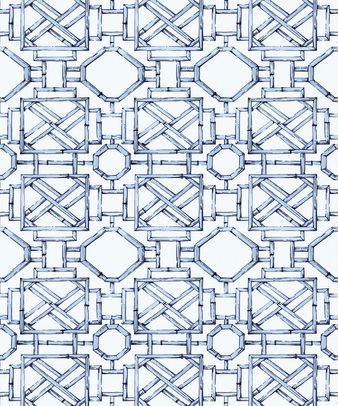 Mustique Decorative Textile Wallpaper, Blue
