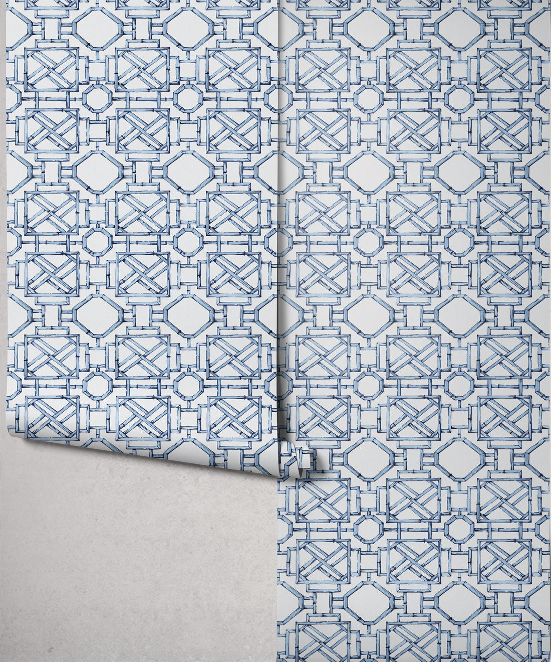 Mustique Decorative Textile Wallpaper, Blue