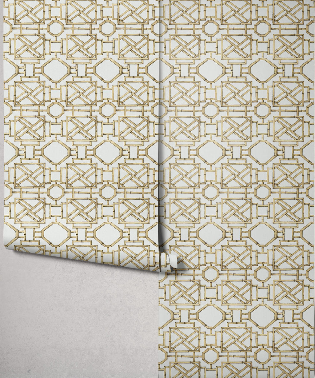 Mustique Decorative Textile Wallpaper, Camel