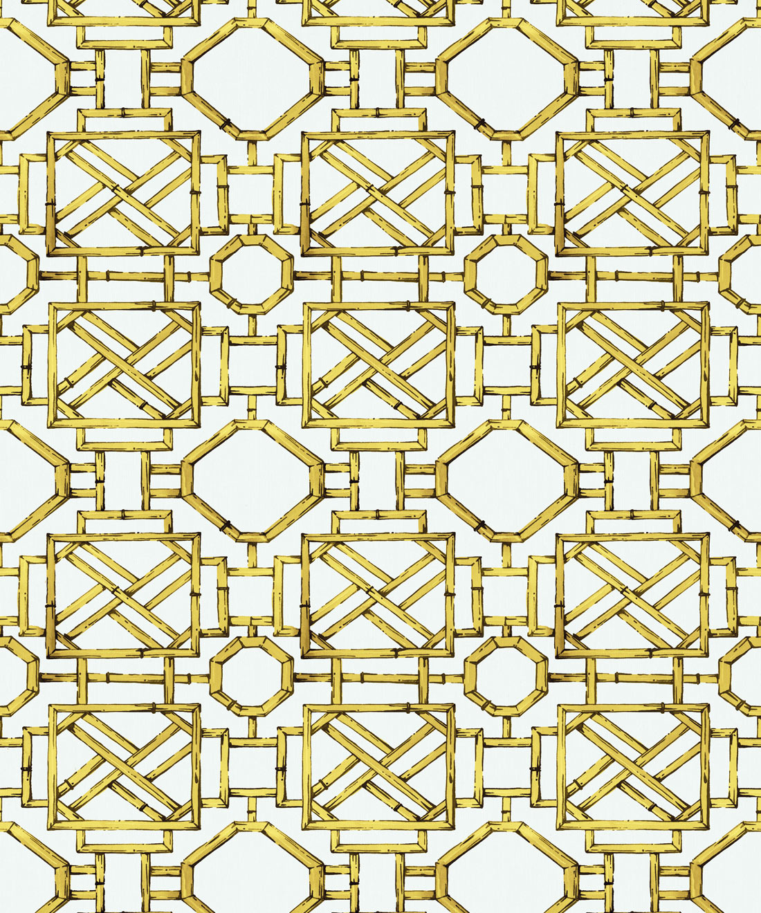 Mustique Decorative Textile Wallpaper, Mustard