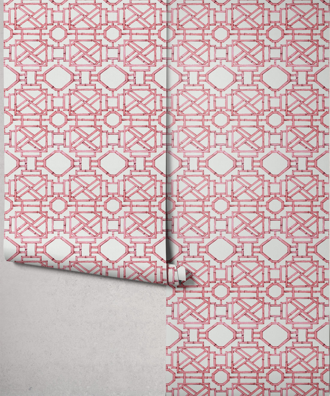 Mustique Decorative Textile Wallpaper, Pink