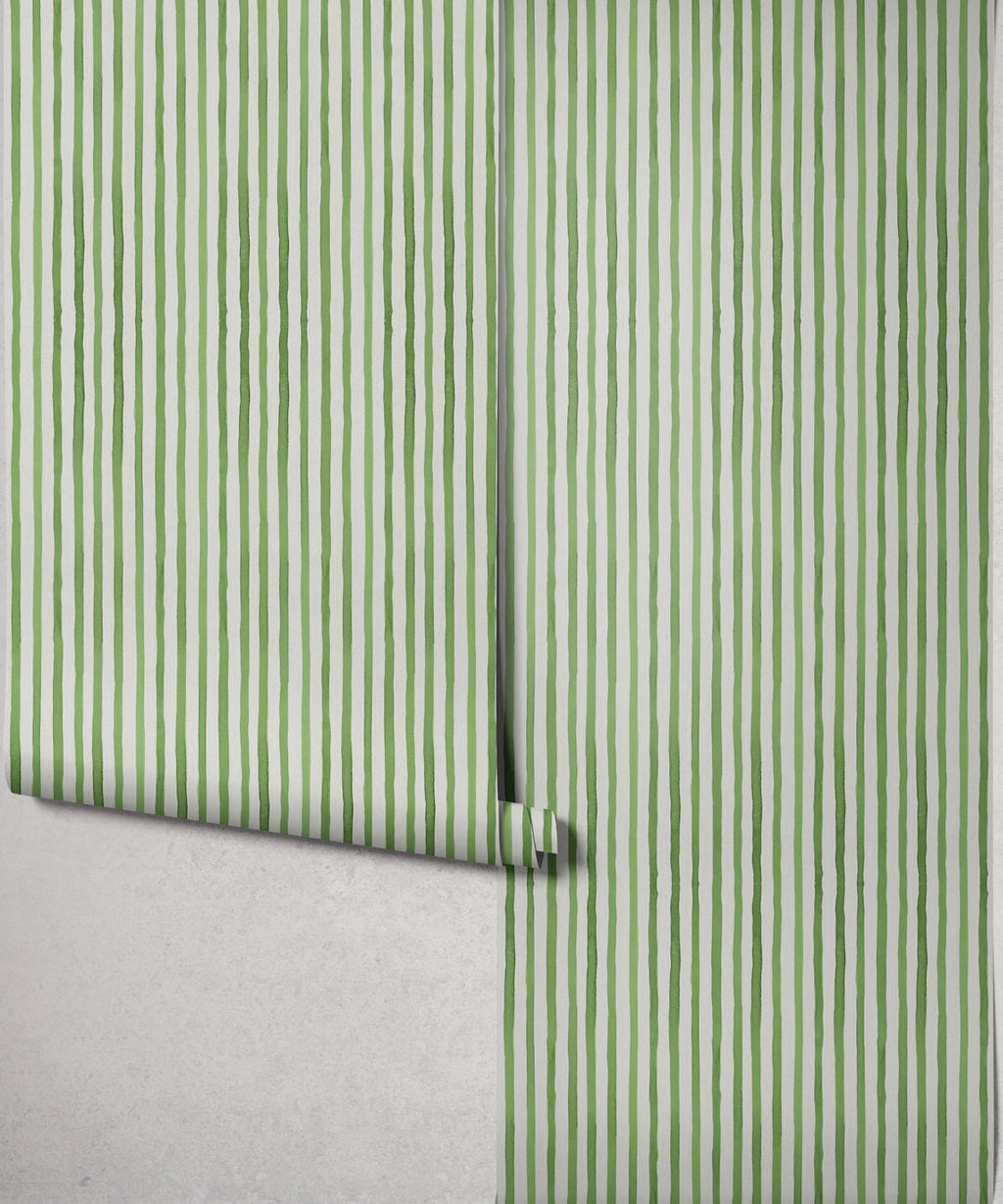 Nantucket Decorative Textile Wallpaper, Moss