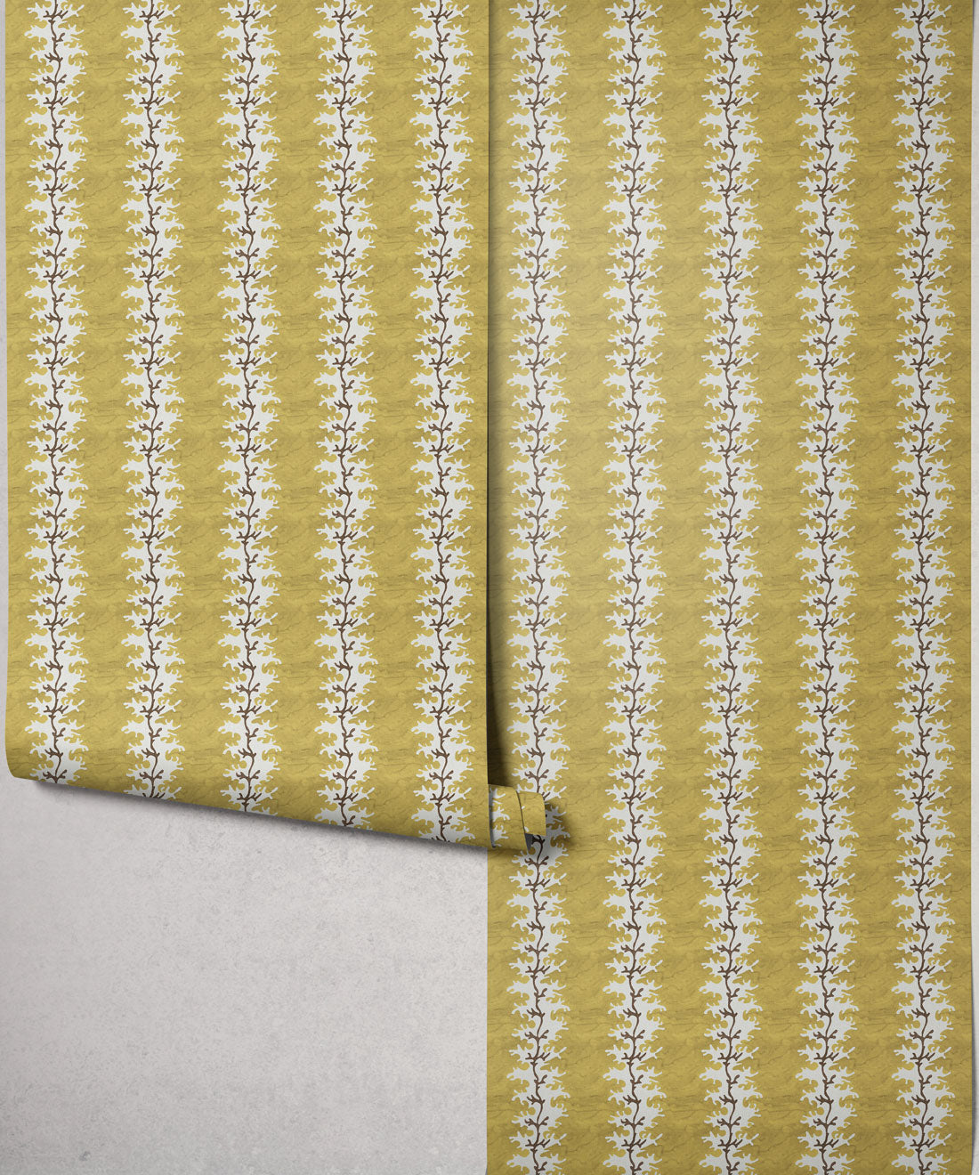 Winslow Decorative Textile Wallpaper, Mustard