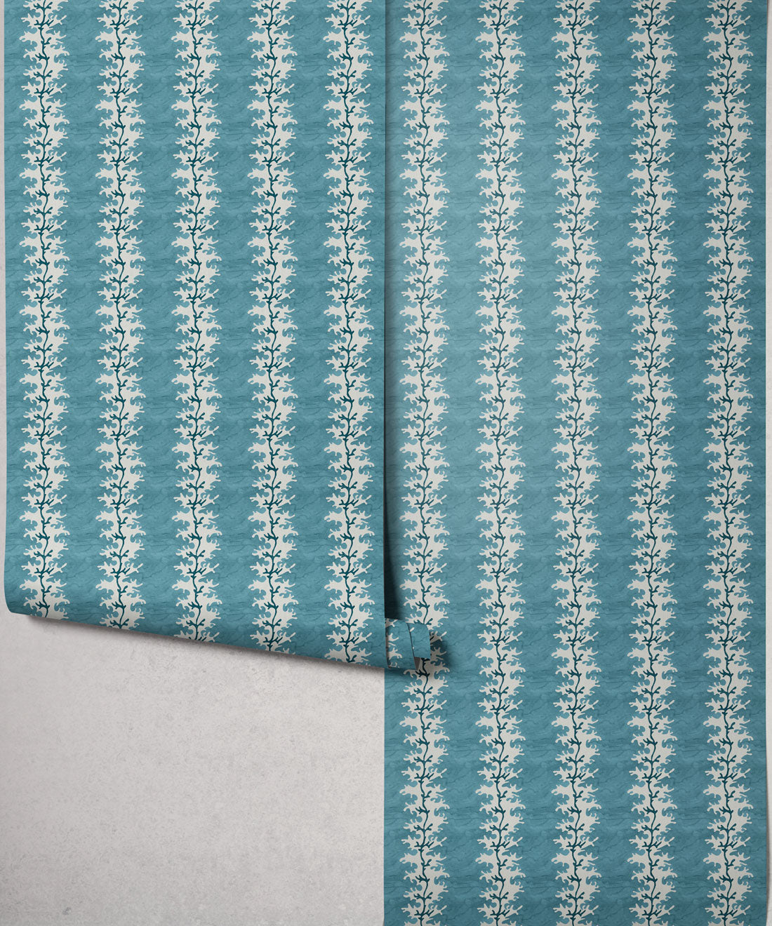 Winslow Decorative Textile Wallpaper, Peacock