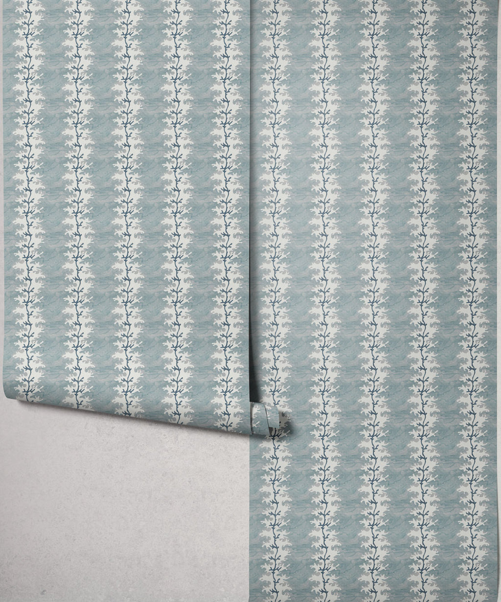 Winslow Decorative Textile Wallpaper, Sea Glass
