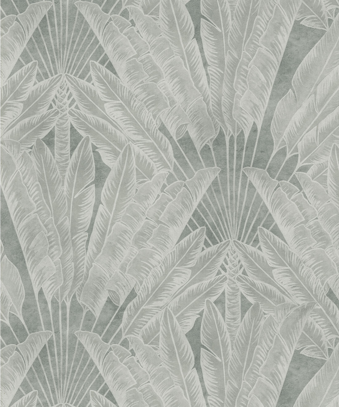 Travelers Palm Wallpaper Decorative Textile Wallpaper, Stone