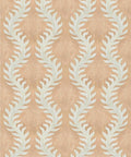 Fern Decorative Textile Wallpaper, Salmon