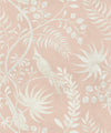 Tropicana Decorative Textile Wallpaper, Dusty Pink