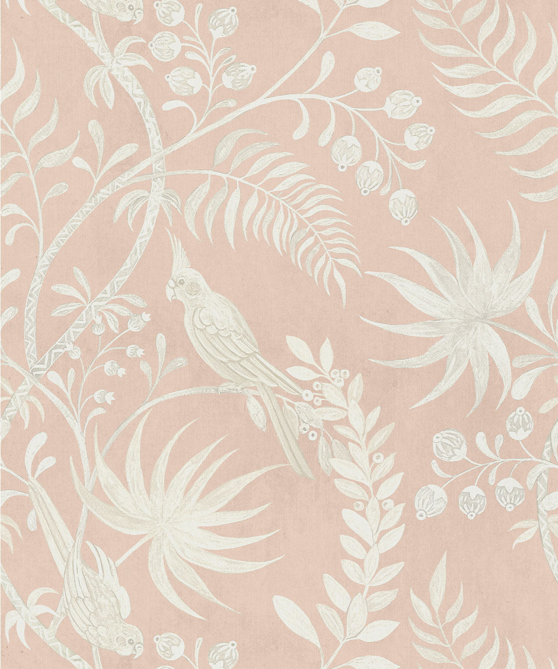 Tropicana Decorative Textile Wallpaper, Dusty Pink
