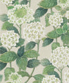 Hydrangea Garden Decorative Textile Wallpaper, Beige