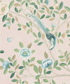 Camellia Tree Decorative Textile Mural, Pink
