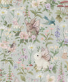 Garden Party Decorative Textile Wallpaper, Sweet Blue