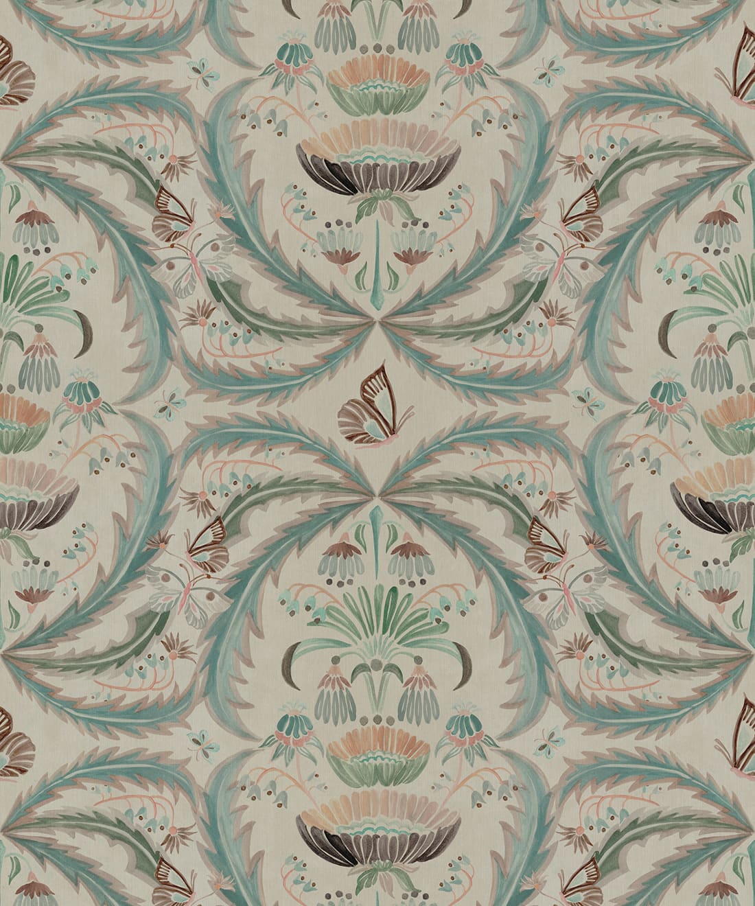 Magical Mariposa Decorative Textile Wallpaper, Morning Light