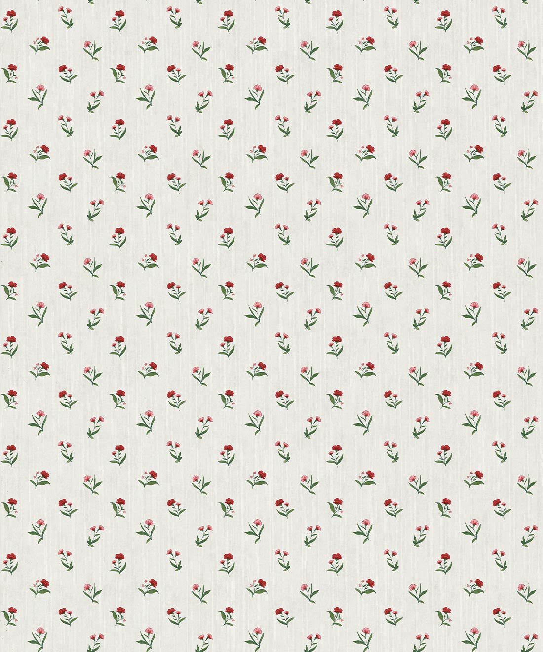 Posey Decorative Textile Wallpaper, Ruby