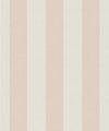 Scallop Stripe Decorative Textile Wallpaper, Antique Rose
