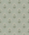 Geranium Decorative Textile Wallpaper, Duck Egg