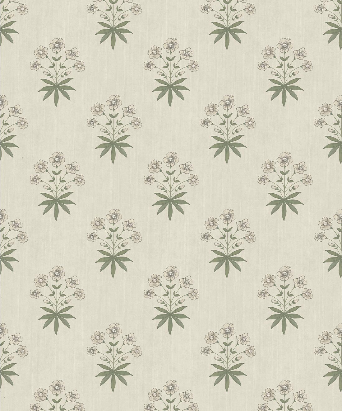 Geranium Decorative Textile Wallpaper, Linen