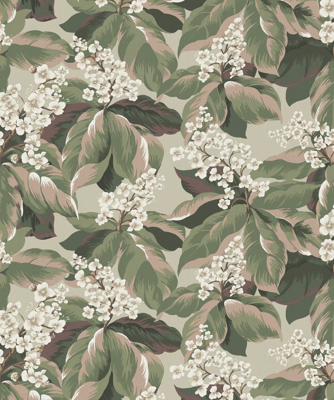 Horse Chestnut Decorative Textile Wallpaper, Blush