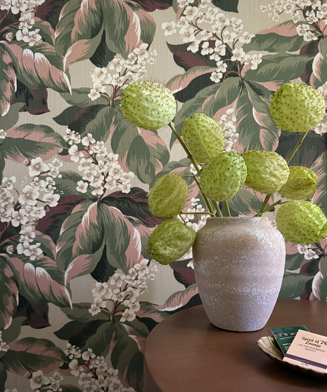 Horse Chestnut Decorative Textile Wallpaper, Night