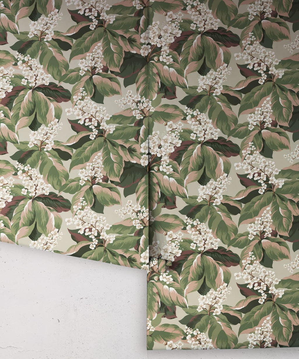 Horse Chestnut Decorative Textile Wallpaper, Night