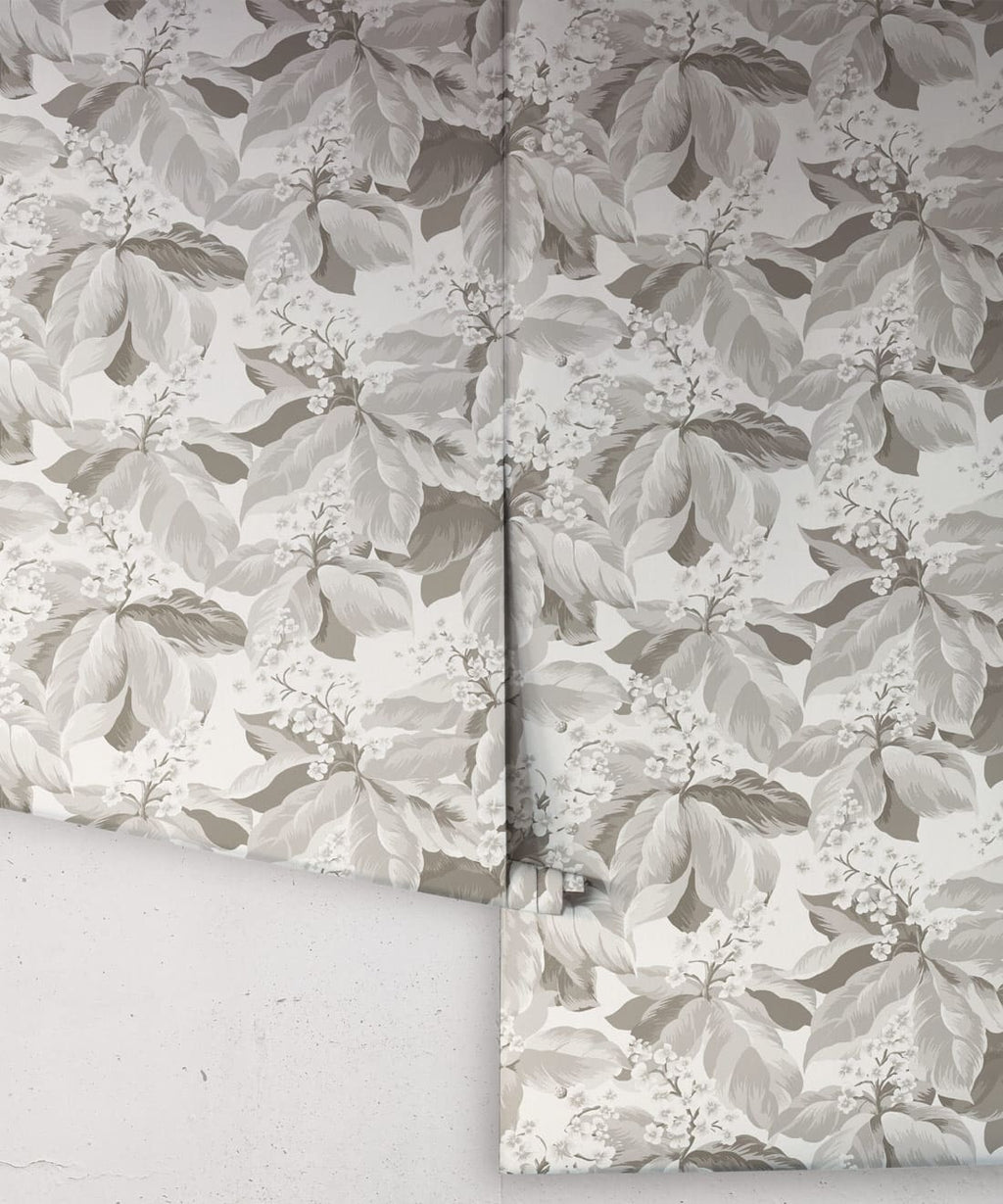 Horse Chestnut Decorative Textile Wallpaper, Dove
