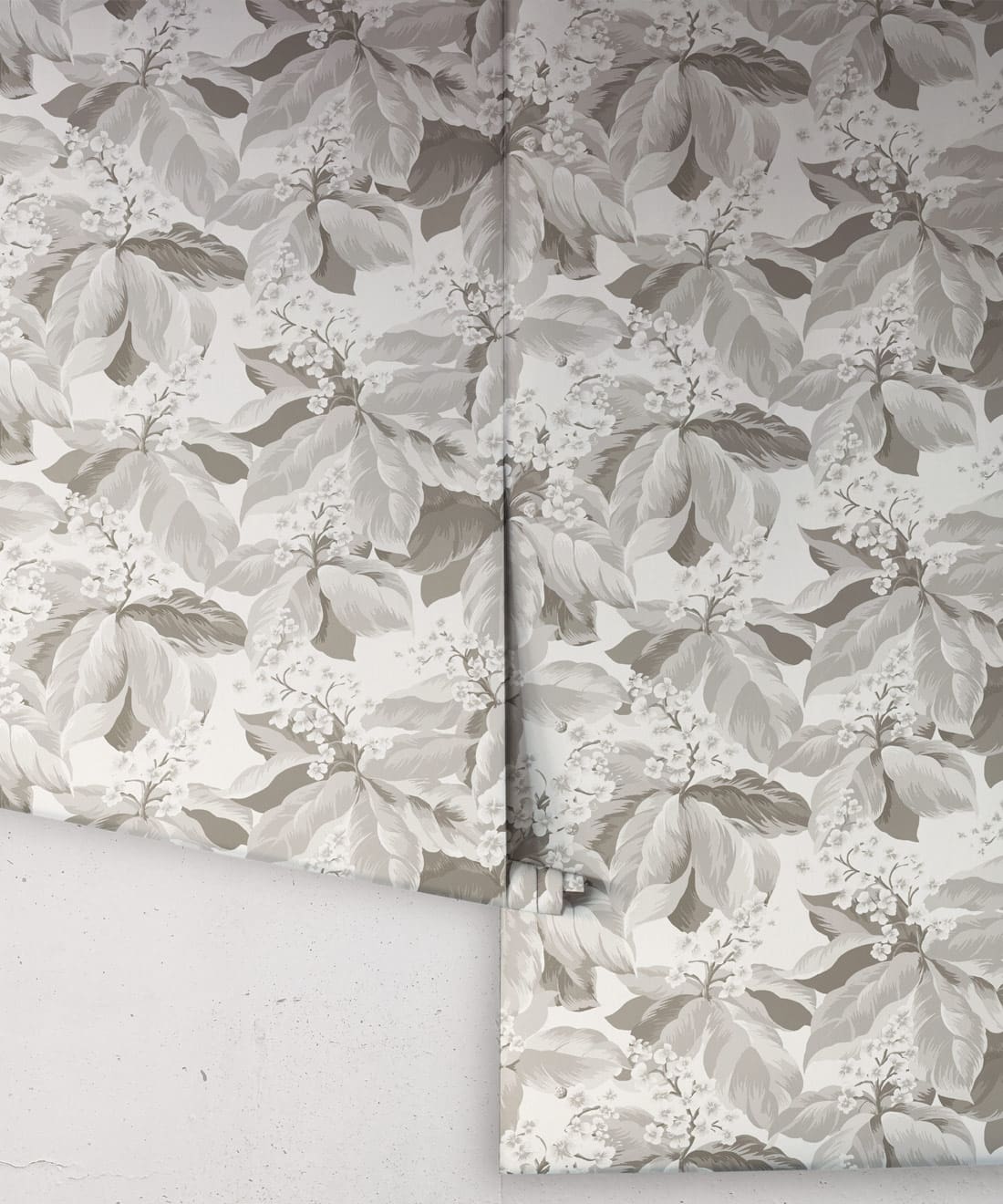 Horse Chestnut Decorative Textile Wallpaper, Dove