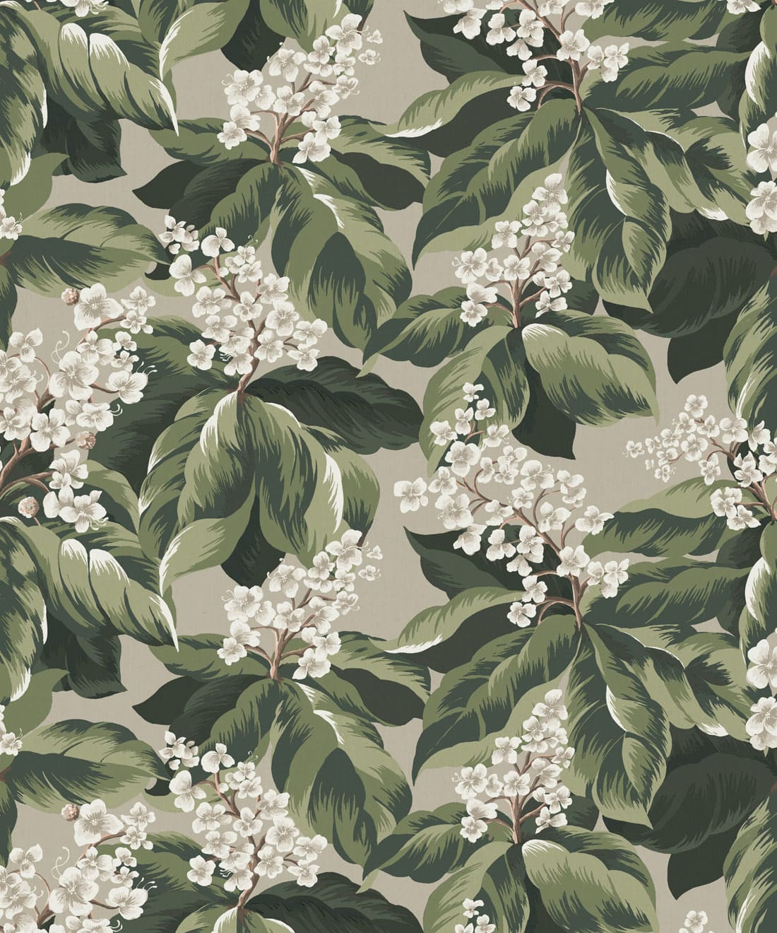 Horse Chestnut Decorative Textile Wallpaper, Night
