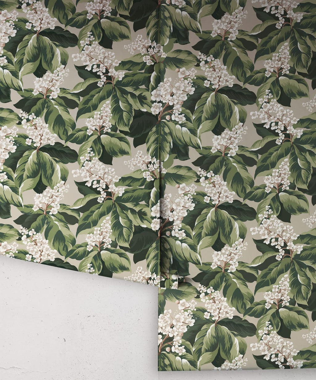 Horse Chestnut Decorative Textile Wallpaper, Forest