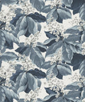Horse Chestnut Decorative Textile Wallpaper, Indigo