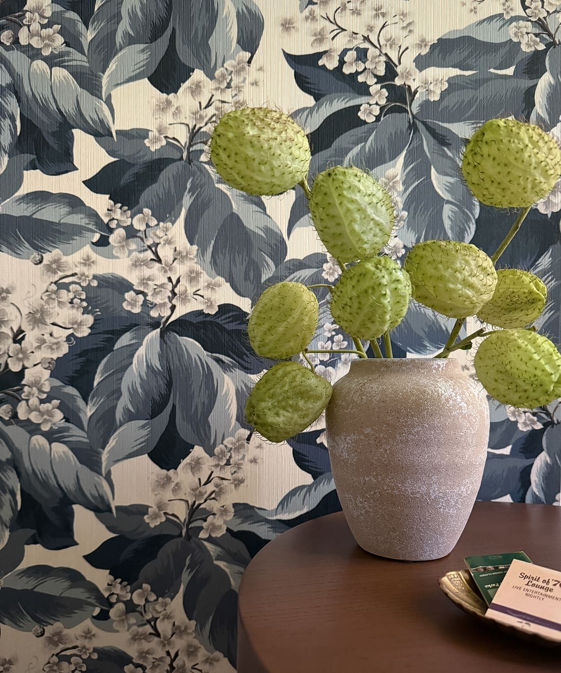 Horse Chestnut Decorative Textile Wallpaper, Night