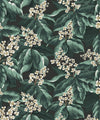 Horse Chestnut Decorative Textile Wallpaper, Lagoon