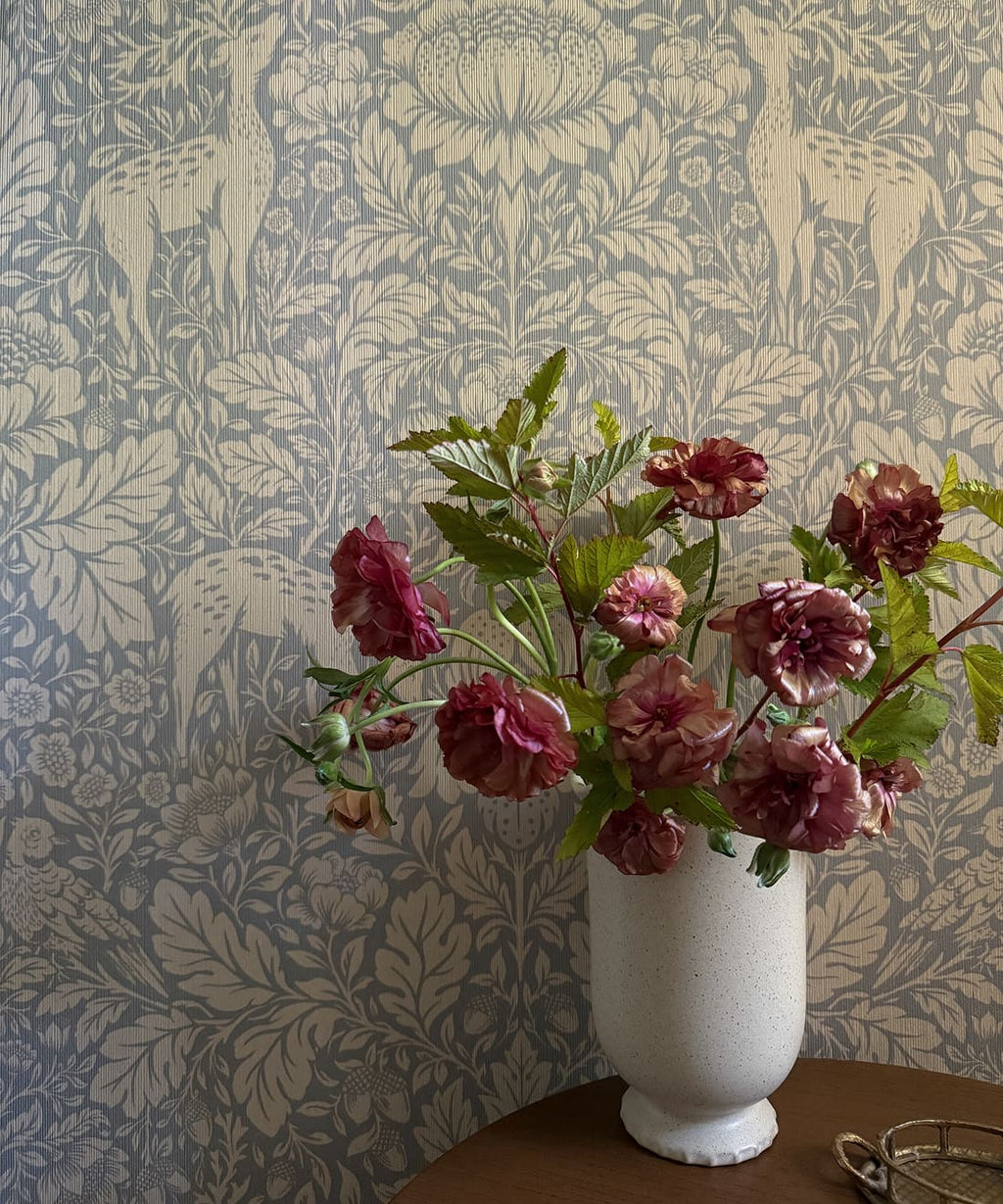 Richmond Decorative Textile Wallpaper, Cornflower