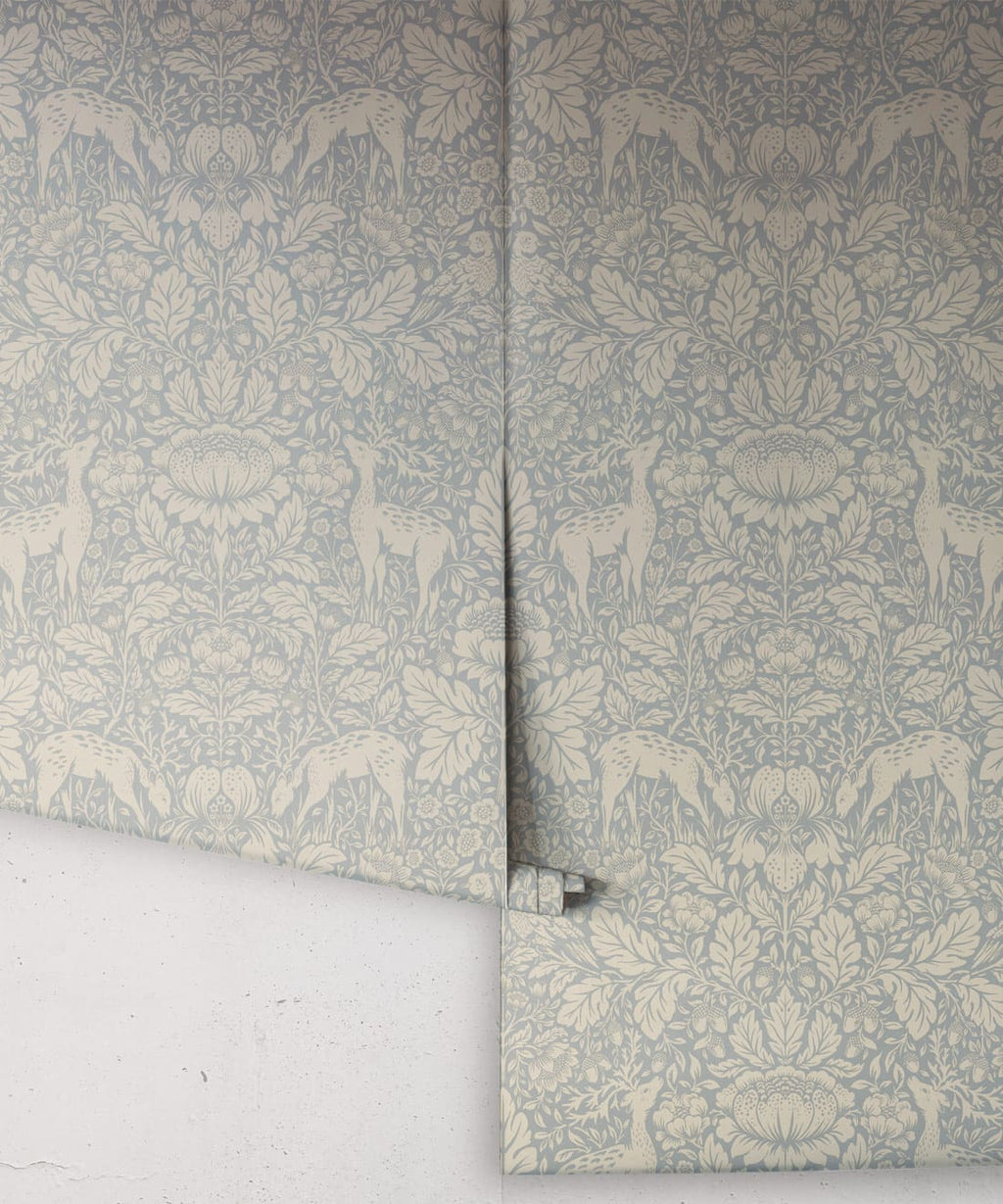 Richmond Decorative Textile Wallpaper, Cornflower