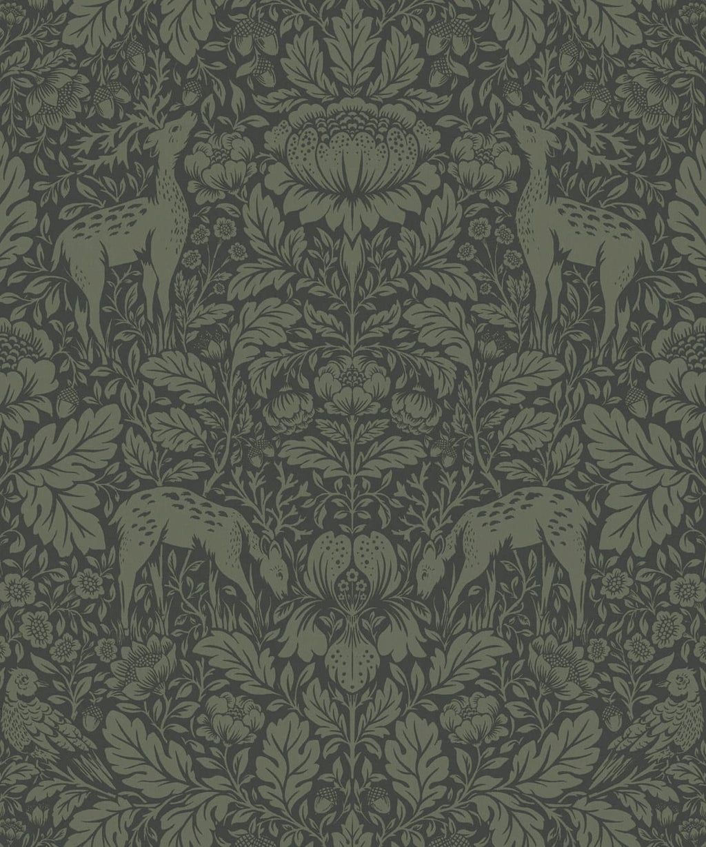 Richmond Decorative Textile Wallpaper, Forest