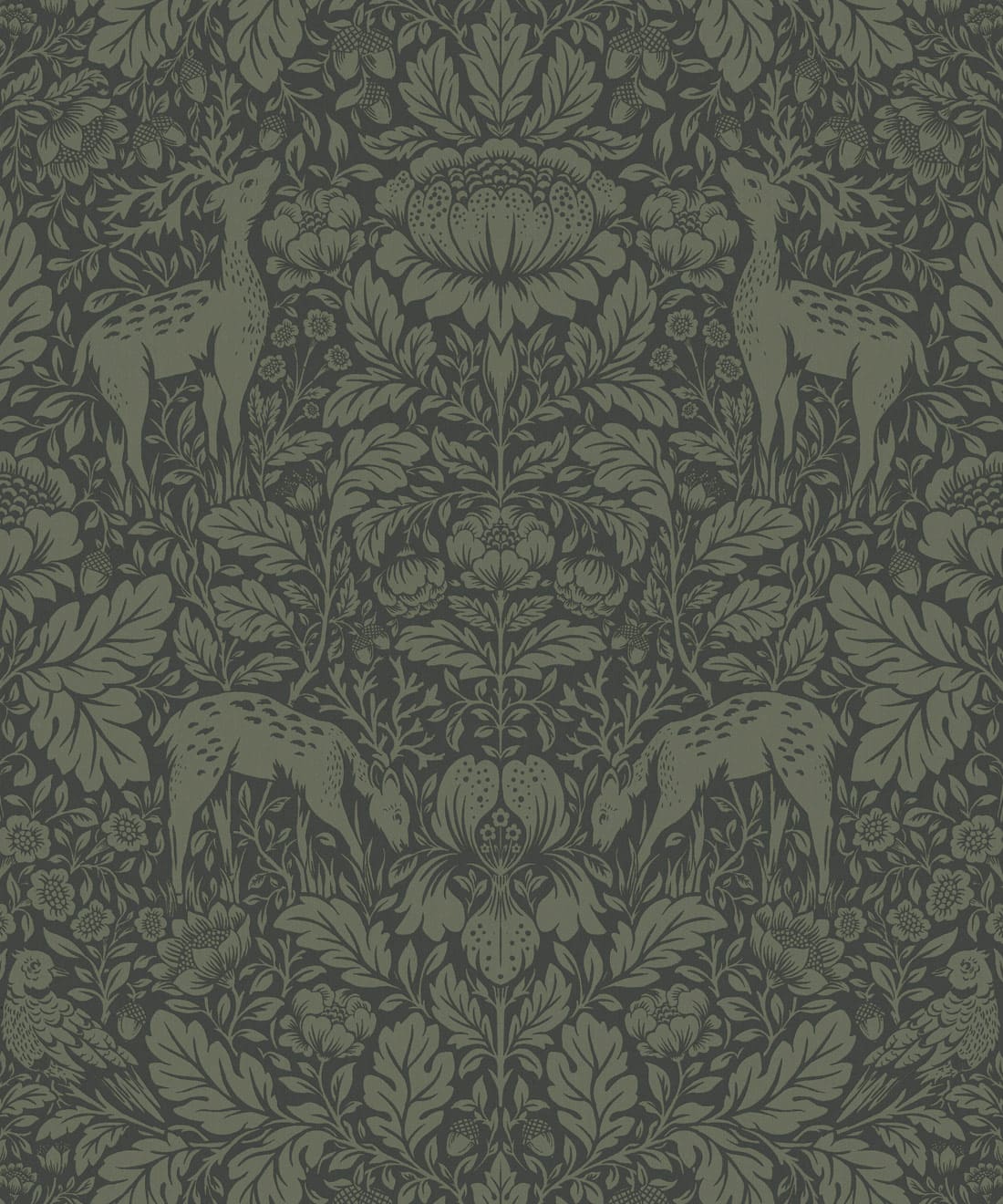 Richmond Decorative Textile Wallpaper, Forest