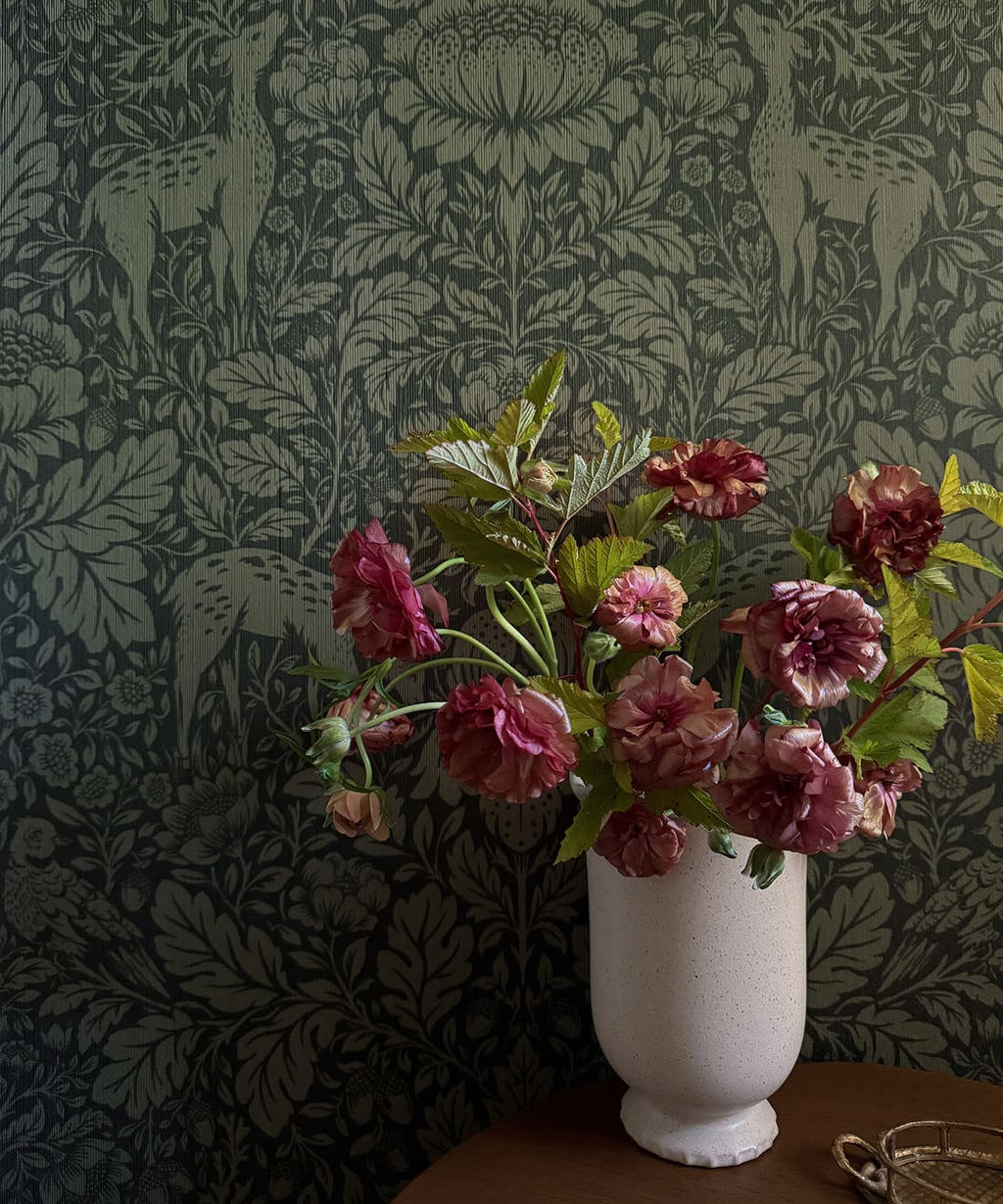 Richmond Decorative Textile Wallpaper, Forest