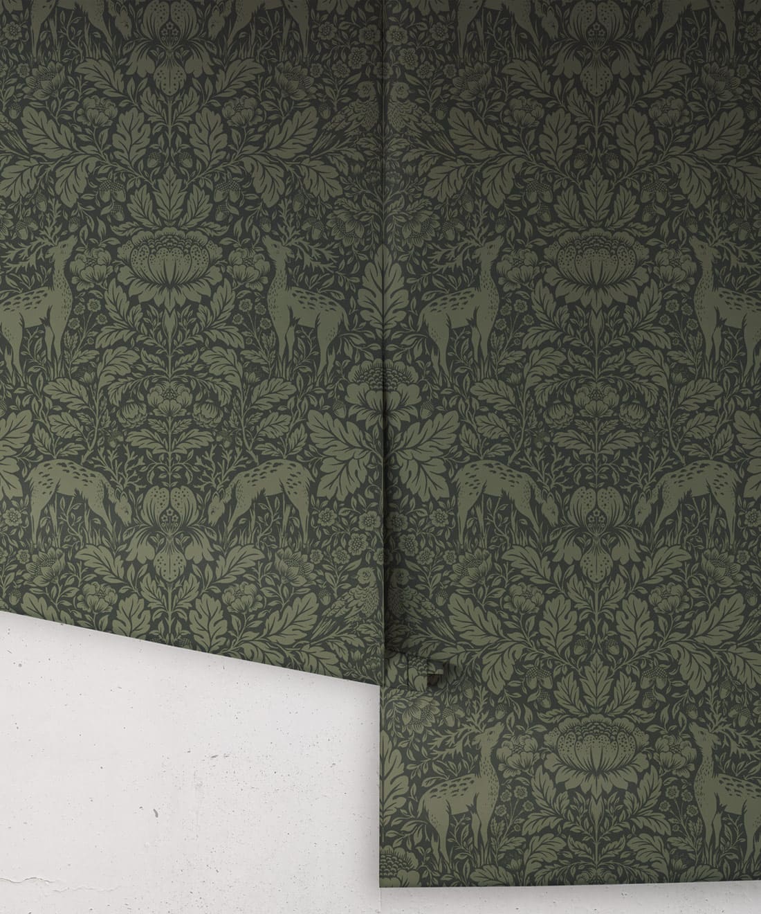 Richmond Decorative Textile Wallpaper, Forest