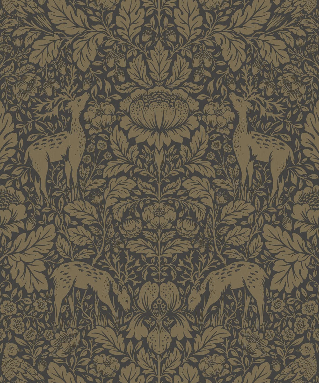 Richmond Decorative Textile Wallpaper, Gold